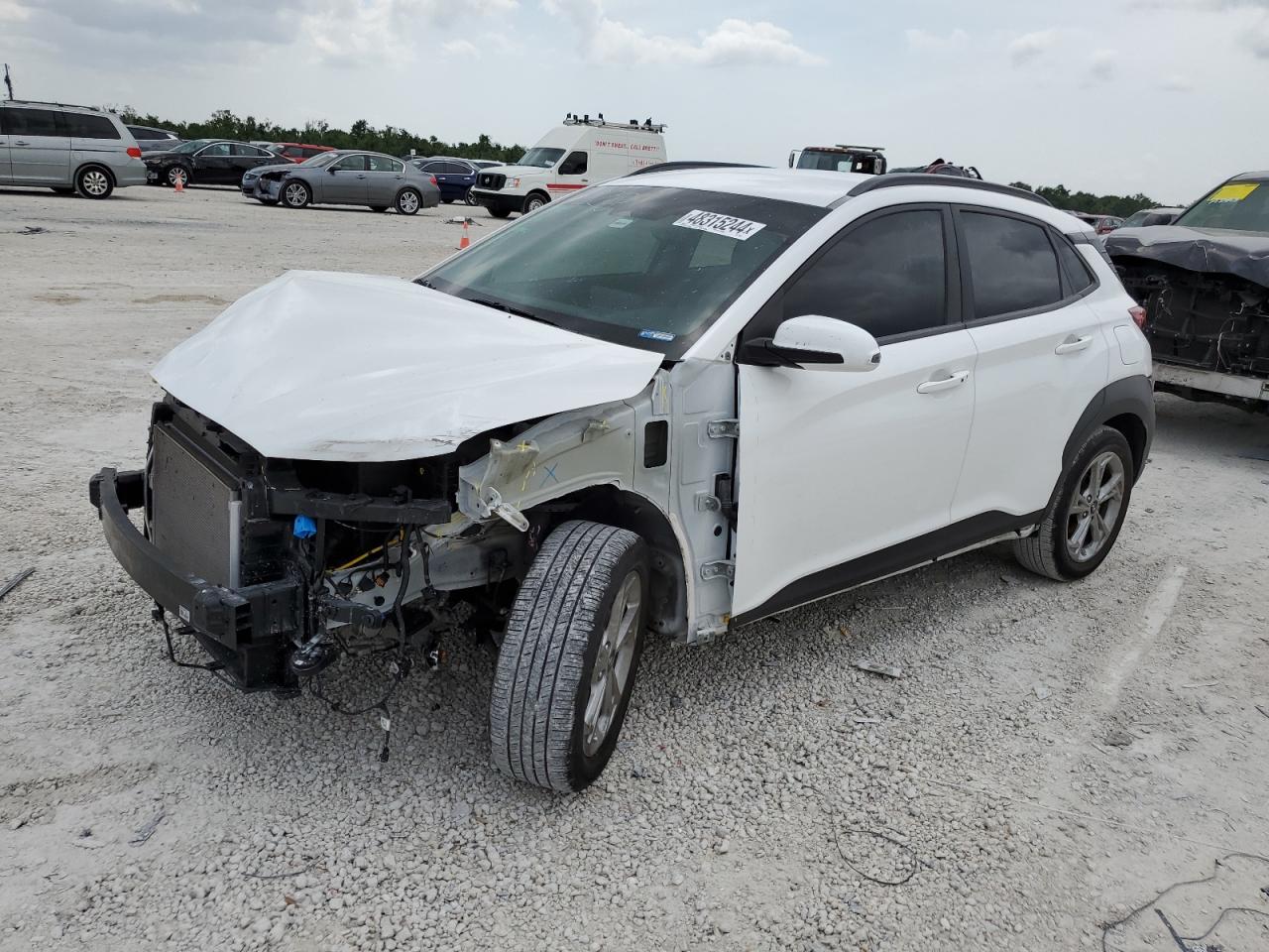 2022 Hyundai Kona Sel VIN: KM8K62AB2NU900655 Lot: 48315244