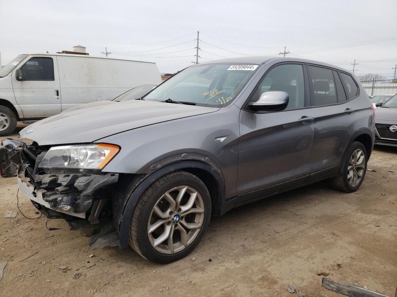 2013 BMW X3 xDrive28I VIN: 5UXWX9C52D0D01801 Lot: 51209844