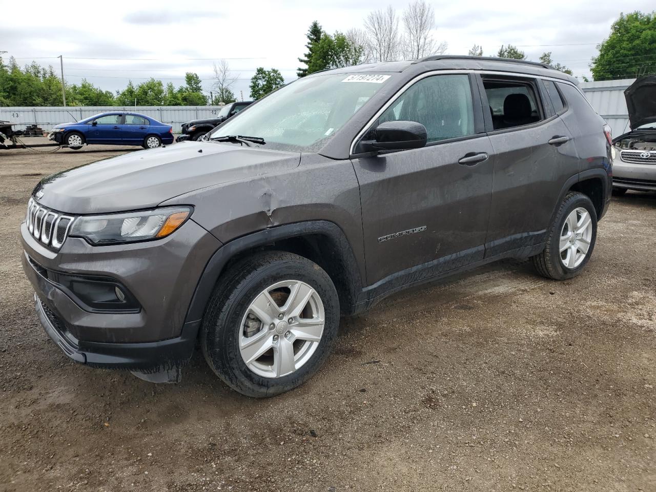 2022 Jeep Compass Latitude VIN: 3C4NJDBBXNT150667 Lot: 57197274