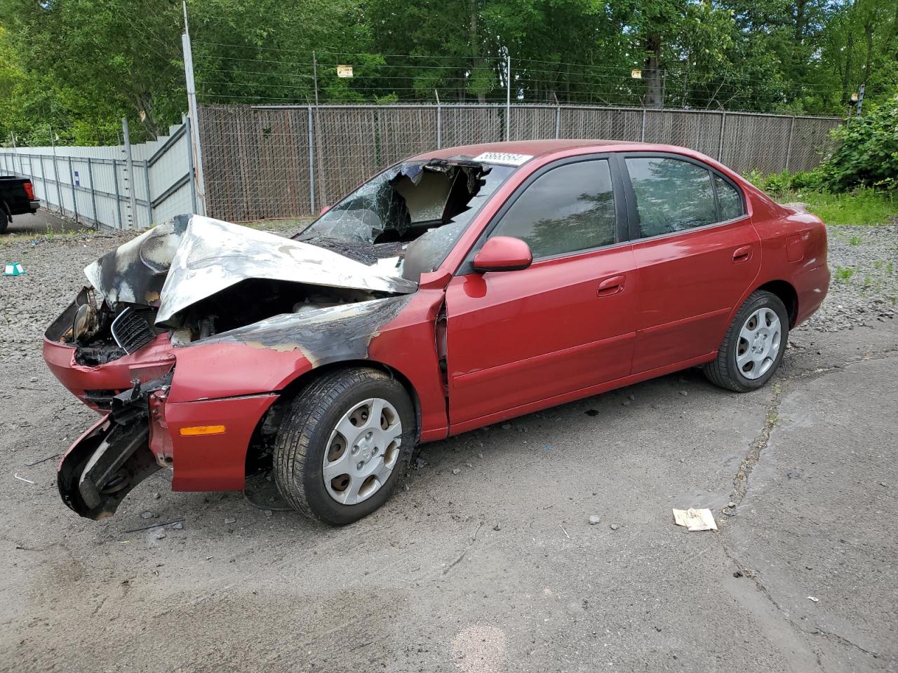 2003 Hyundai Elantra Gls VIN: KMHDN45D73U703237 Lot: 58663564