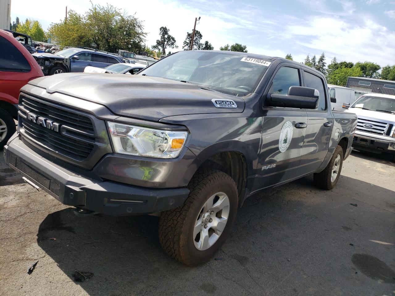 2019 Ram 1500 Big Horn/Lone Star VIN: 1C6SRFFT7KN615368 Lot: 63119044