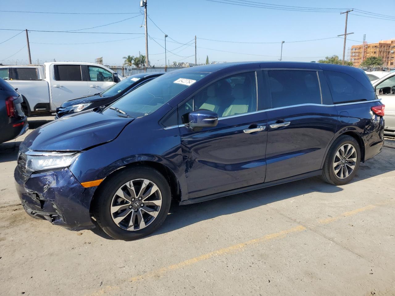 2022 Honda Odyssey Exl VIN: 5FNRL6H75NB009661 Lot: 65423764