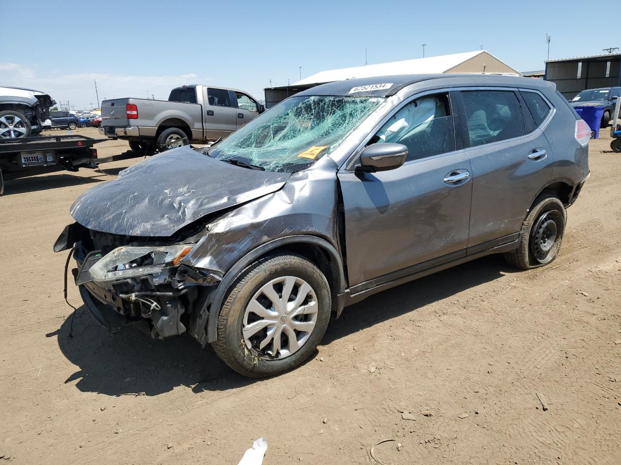 2015 Nissan Rogue S VIN: KNMAT2MV2FP504725 Lot: 62521534