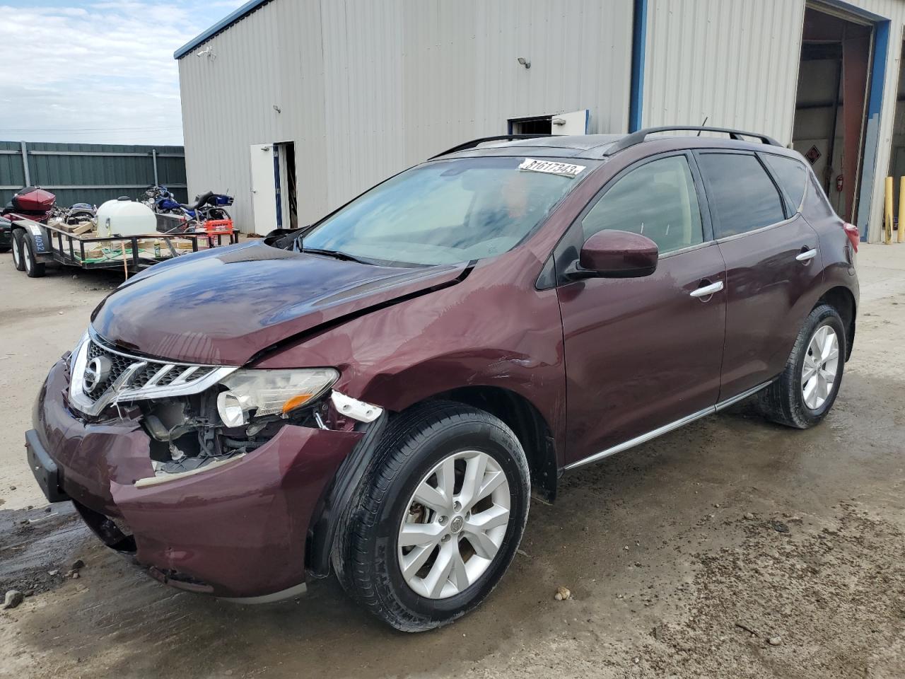 2014 Nissan Murano S VIN: JN8AZ1MW3EW523990 Lot: 81617343