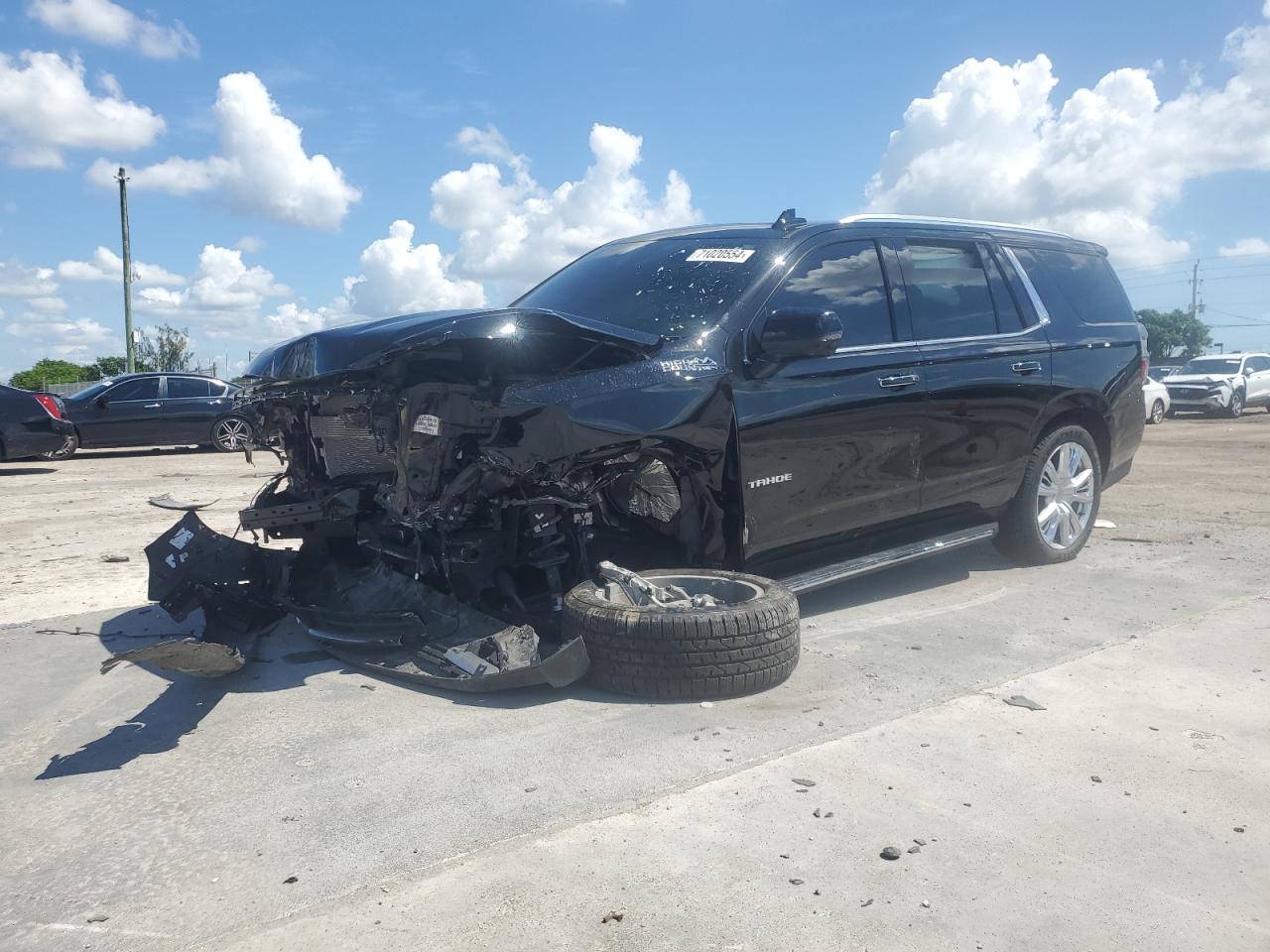 2021 Chevrolet Tahoe C1500 High Country VIN: 1GNSCTKL0MR393953 Lot: 71020554