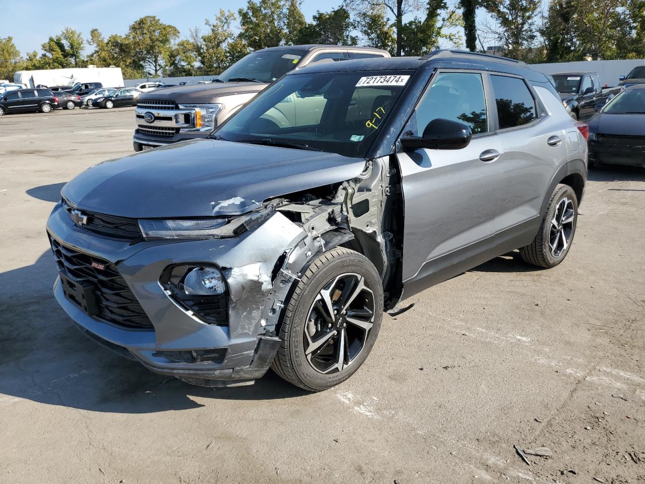 2022 Chevrolet Trailblazer Rs VIN: KL79MTSL0NB018799 Lot: 72173474