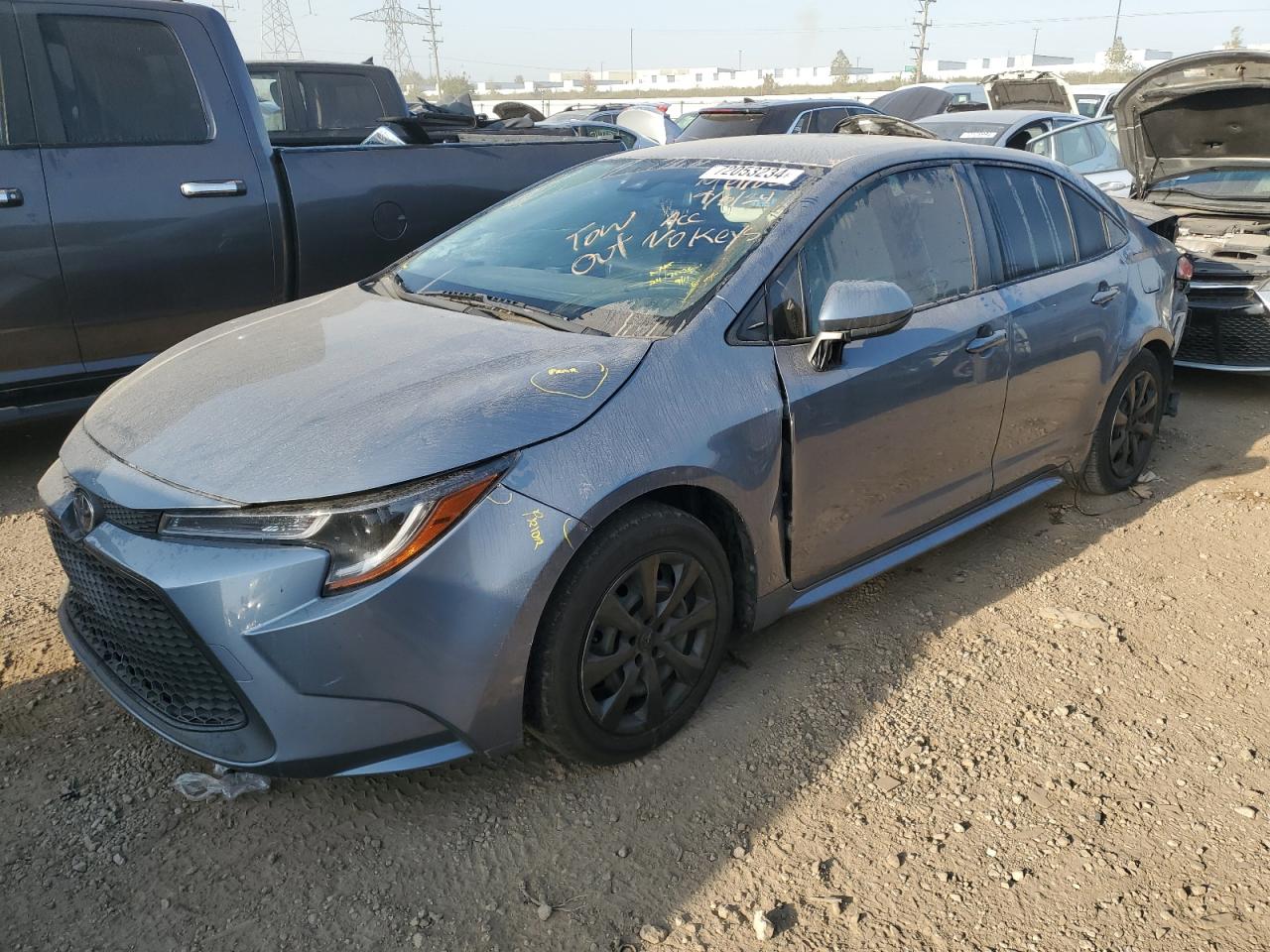 2021 Toyota Corolla Le VIN: JTDEPMAE6MJ157650 Lot: 72053234