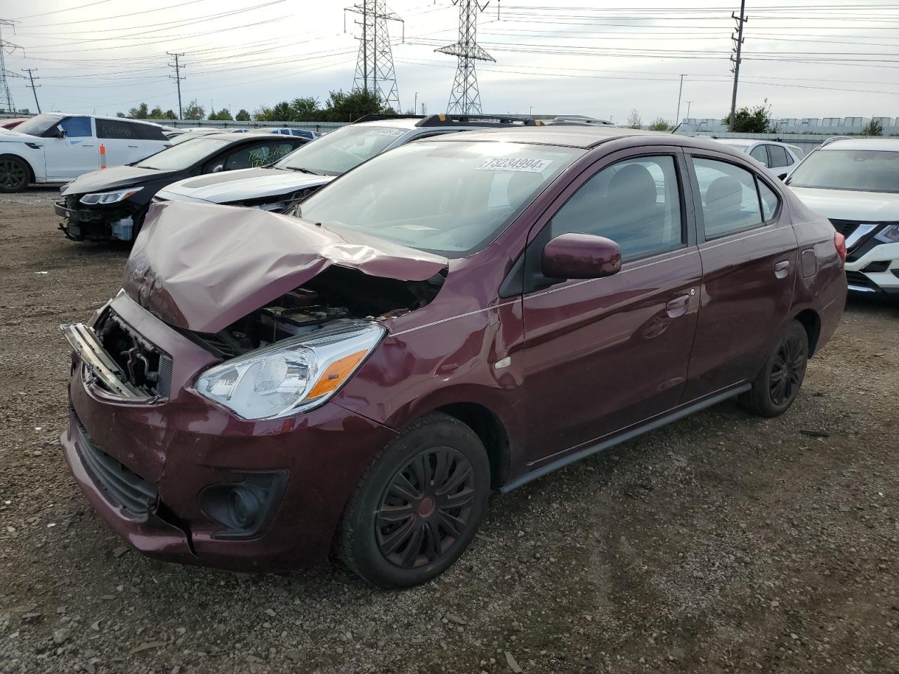 2019 Mitsubishi Mirage G4 Es VIN: ML32F3FJ0KHF09069 Lot: 73234994