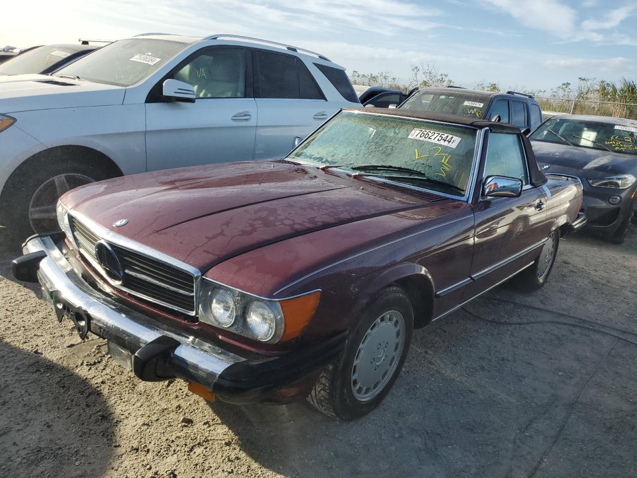 1987 Mercedes-Benz 560 Sl VIN: WDBBA48D0HA059591 Lot: 76627544