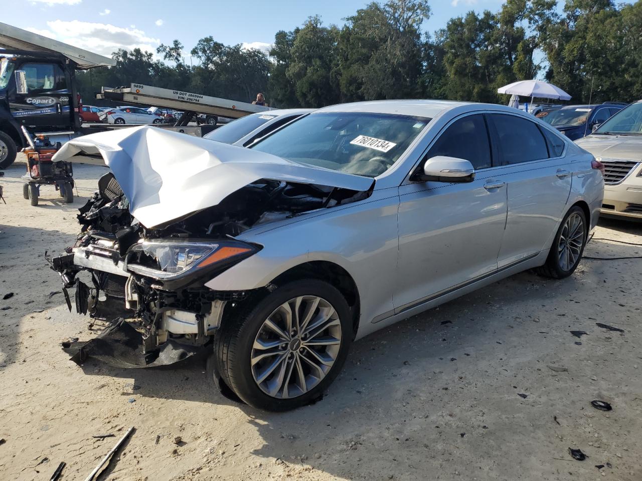 2017 Genesis G80 Base VIN: KMHGN4JE4HU203975 Lot: 86223184