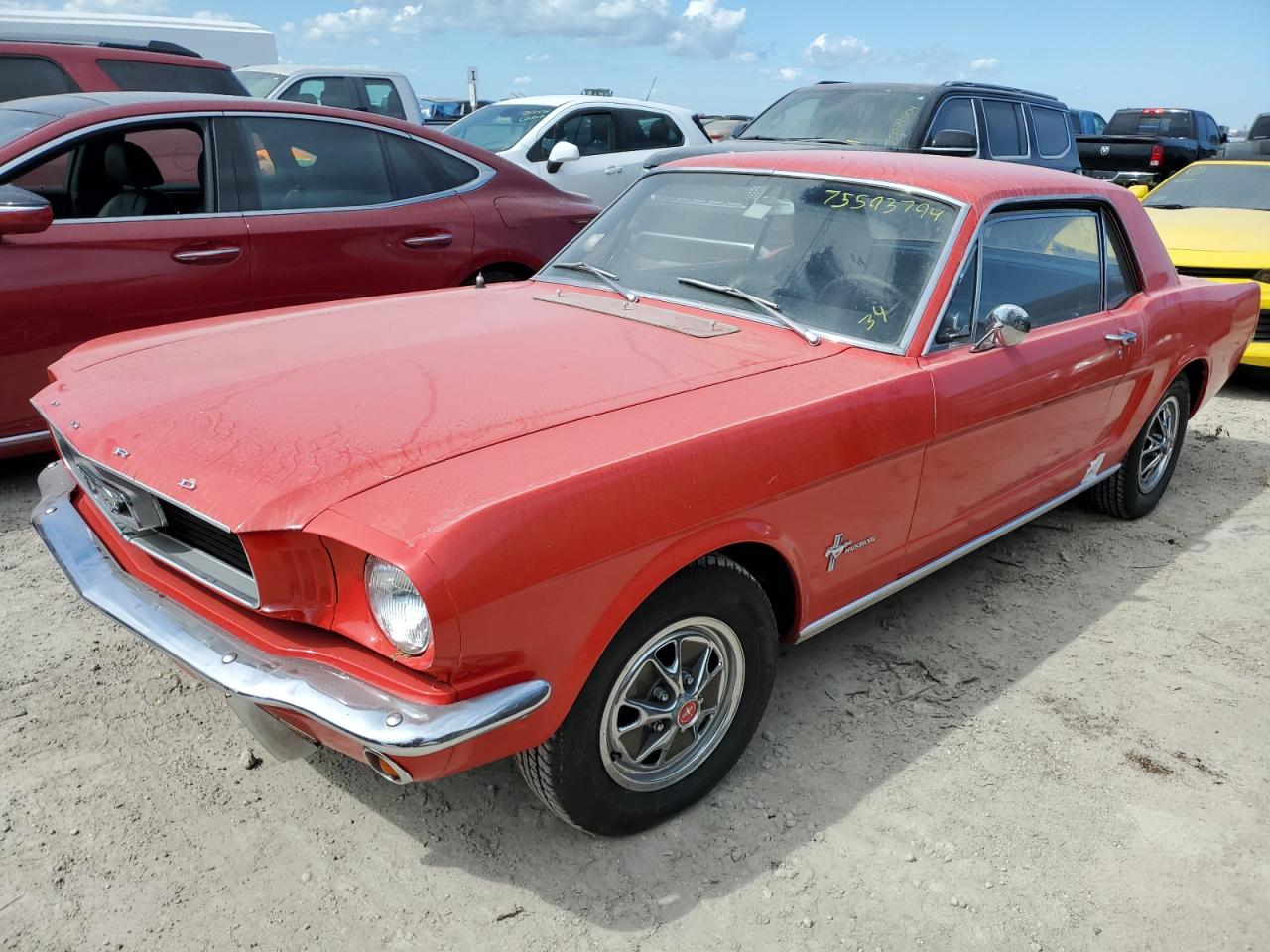 1966 Ford Mustang VIN: 6F07T396996 Lot: 75593794