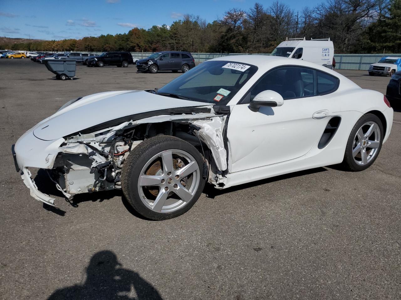 2015 Porsche Cayman VIN: WP0AA2A87FK163789 Lot: 76702174