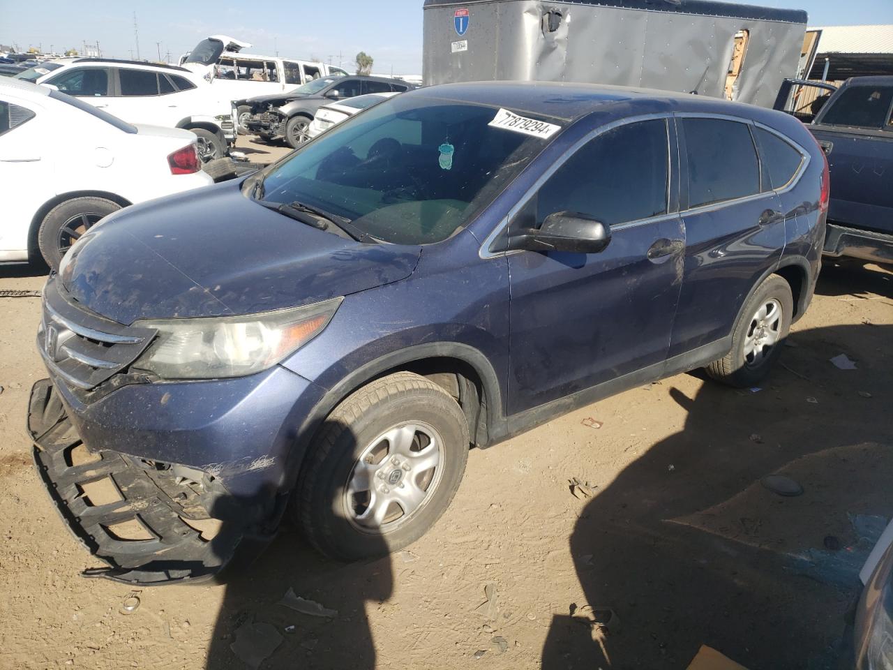 2013 Honda Cr-V Lx VIN: 2HKRM4H31DH642950 Lot: 77879294