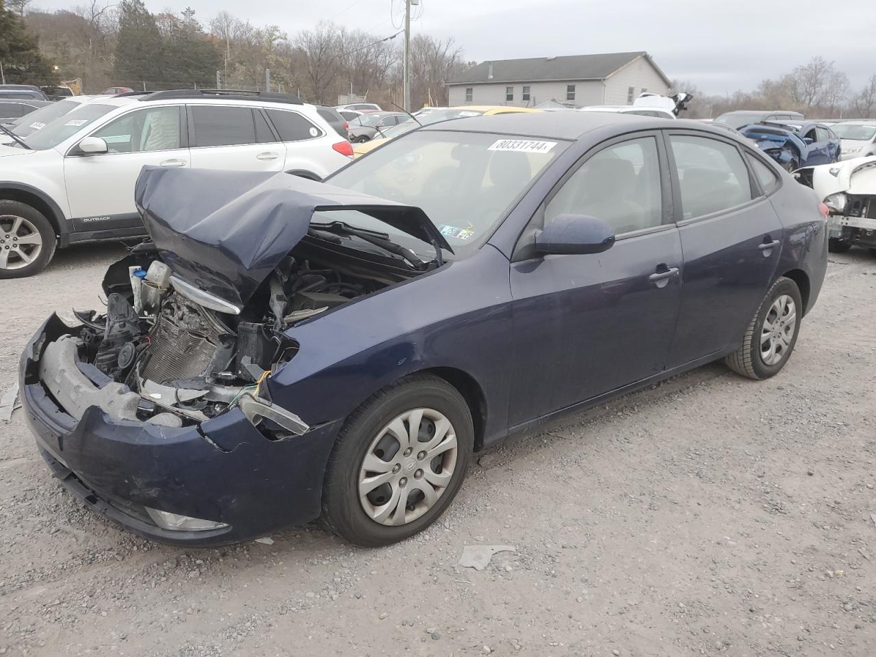 2010 Hyundai Elantra Blue VIN: KMHDU4AD8AU905588 Lot: 80331744