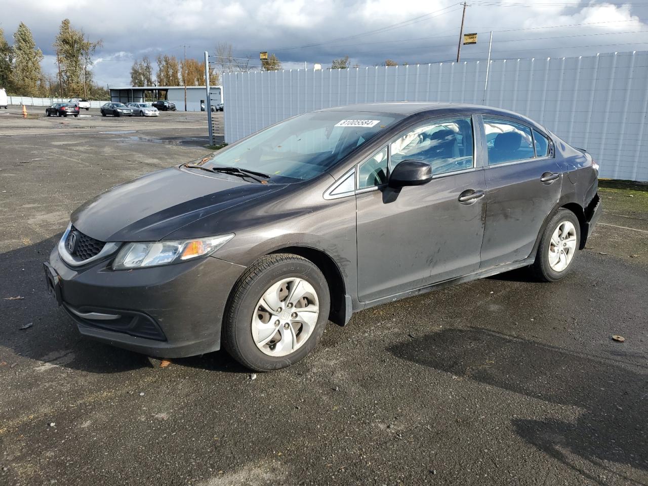 2013 Honda Civic Lx VIN: 2HGFB2F57DH560474 Lot: 81005584