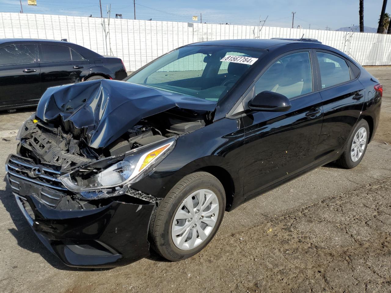 2022 Hyundai Accent Se VIN: 3KPC24A64NE172564 Lot: 81567784