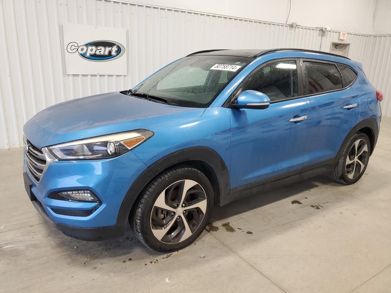 2016 Hyundai Tucson Limited VIN: KM8J33A28GU067585 Lot: 80758714