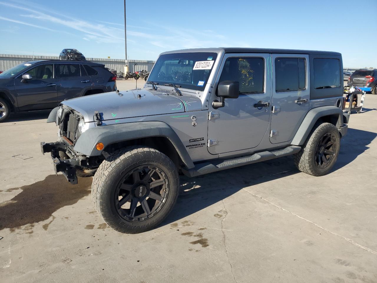 2016 Jeep Wrangler Unlimited Sport VIN: 1C4HJWDG9GL237489 Lot: 82012204