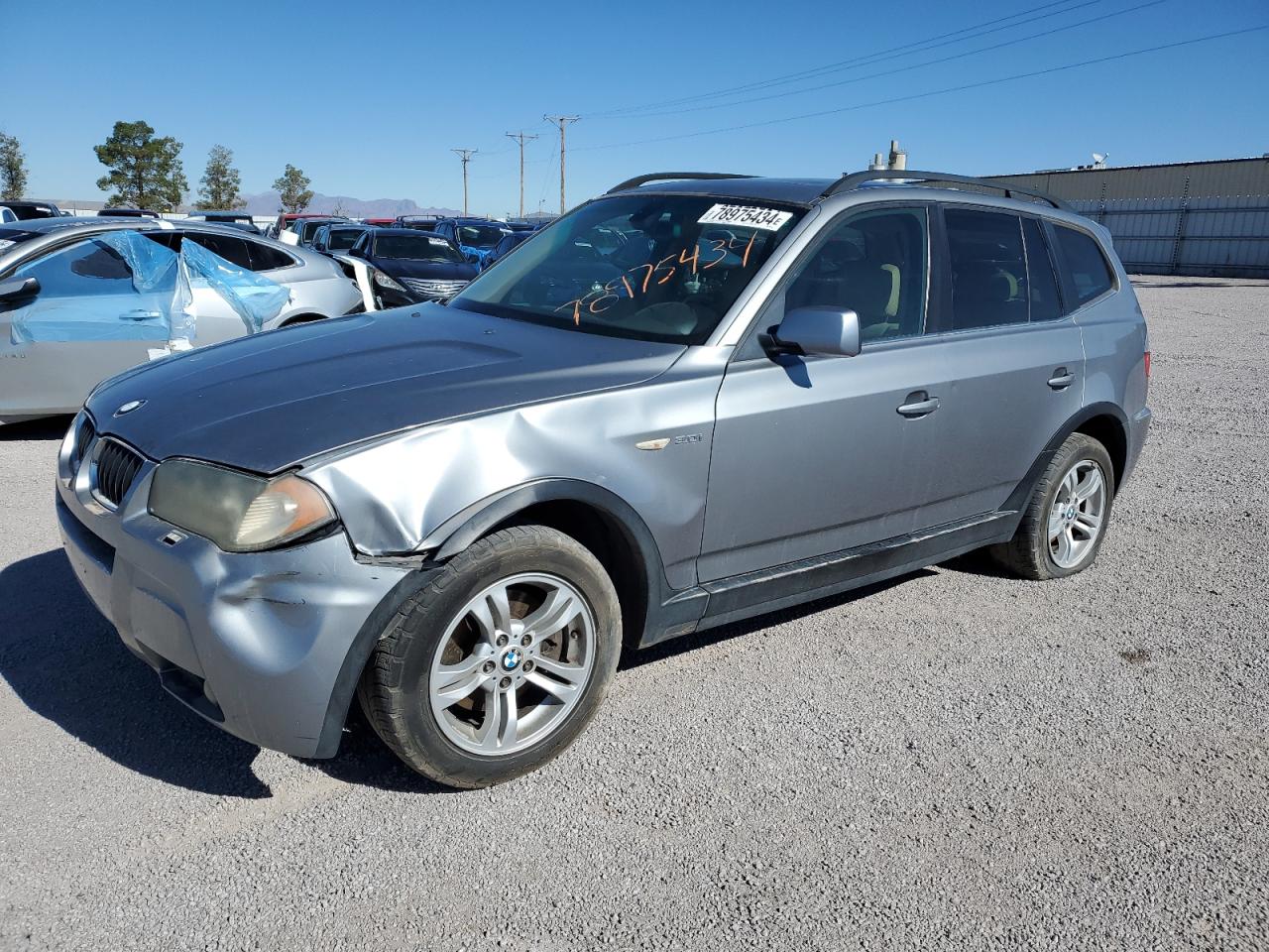 2006 BMW X3 3.0I VIN: WBXPA93426WG81661 Lot: 78975434