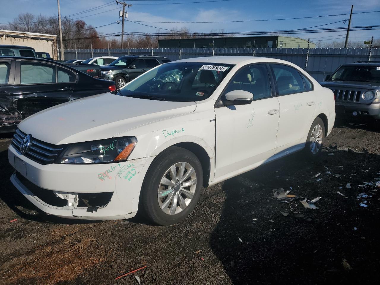 2014 Volkswagen Passat S VIN: 1VWAT7A31EC115609 Lot: 81476604