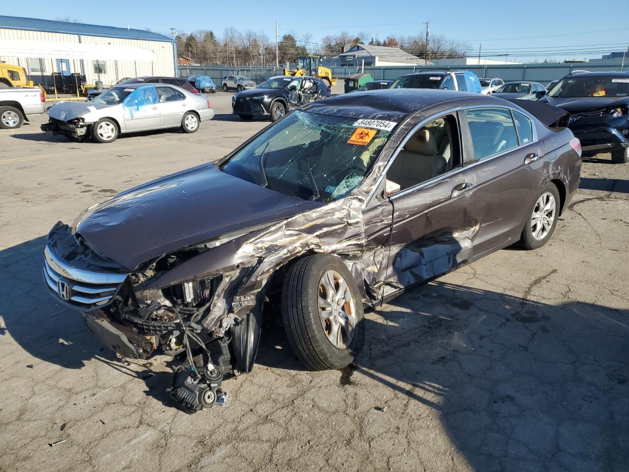 2011 Honda Accord Lxp VIN: 1HGCP2F49BA081206 Lot: 84807054