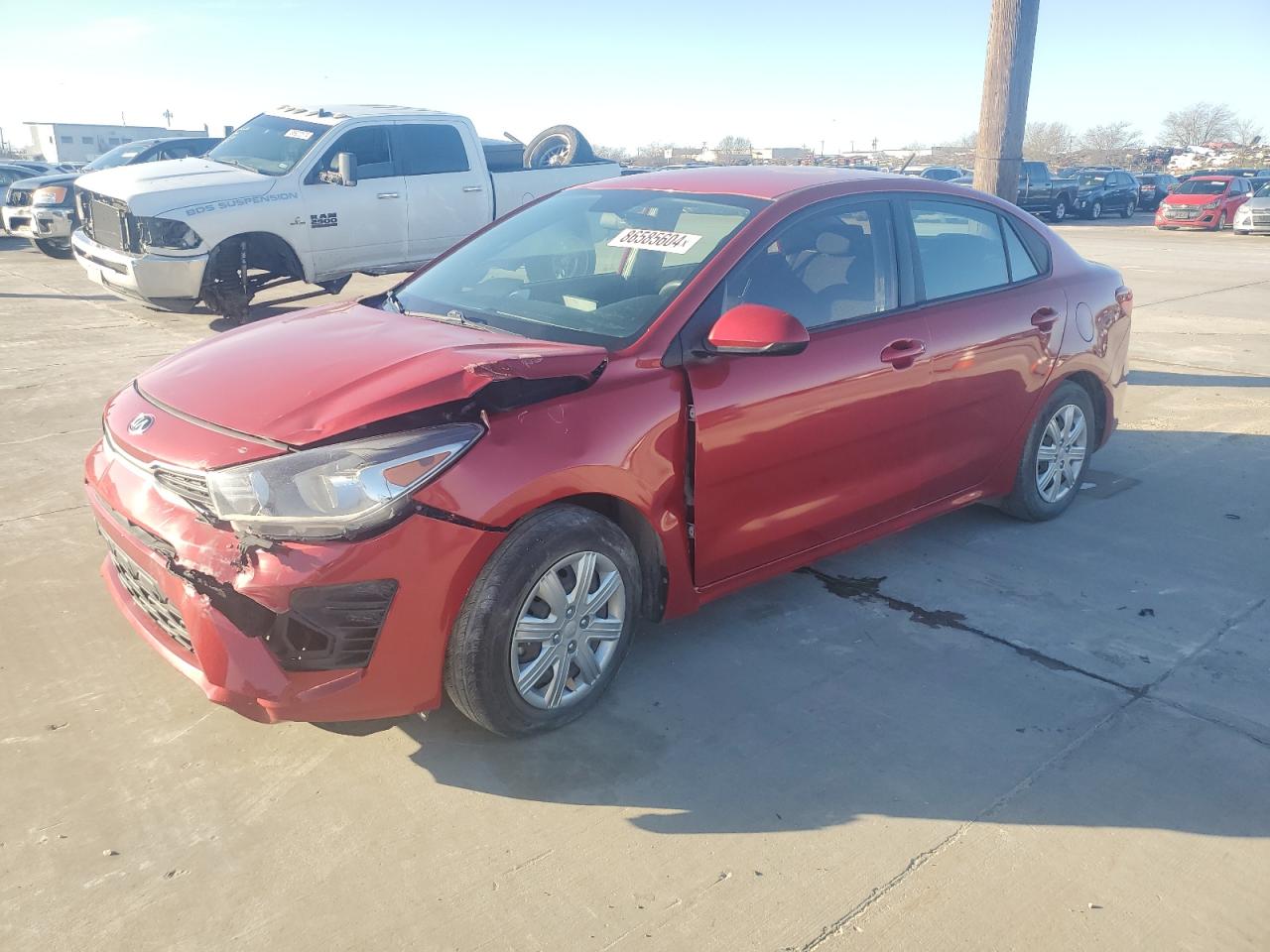 2021 Kia Rio Lx VIN: 3KPA24ADXME391503 Lot: 86585604