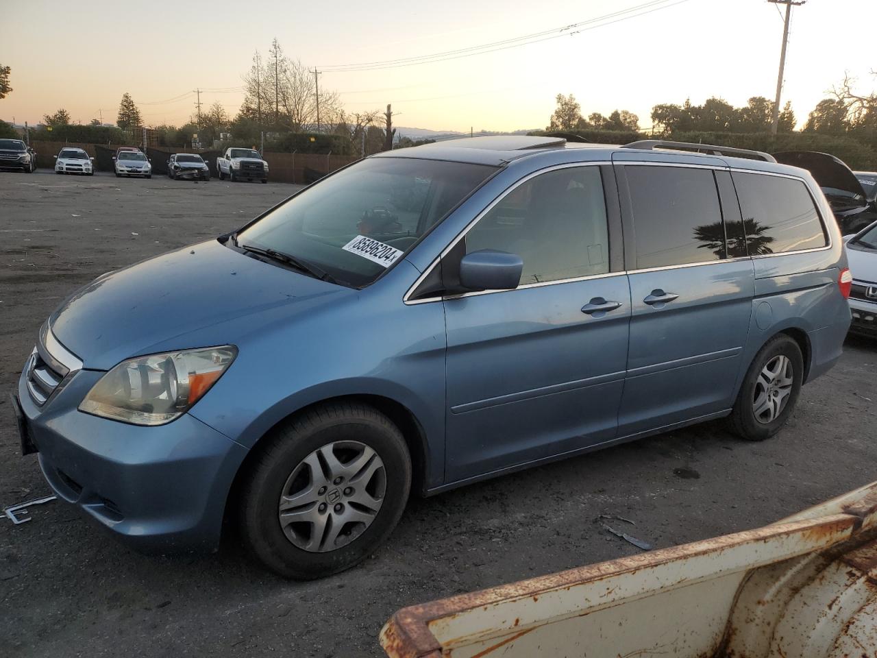 2005 Honda Odyssey Exl VIN: 5FNRL38725B115502 Lot: 85896204