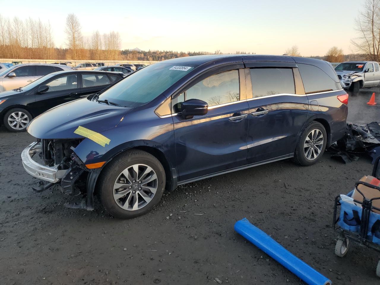 2022 Honda Odyssey Exl VIN: 5FNRL6H73NB009707 Lot: 84300864