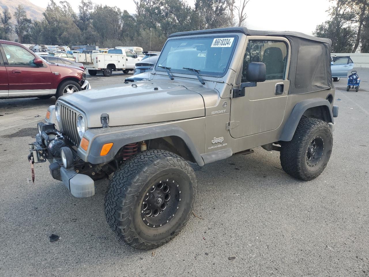 2006 Jeep Wrangler / Tj Sport VIN: 1J4FA49S16P782628 Lot: 86618334