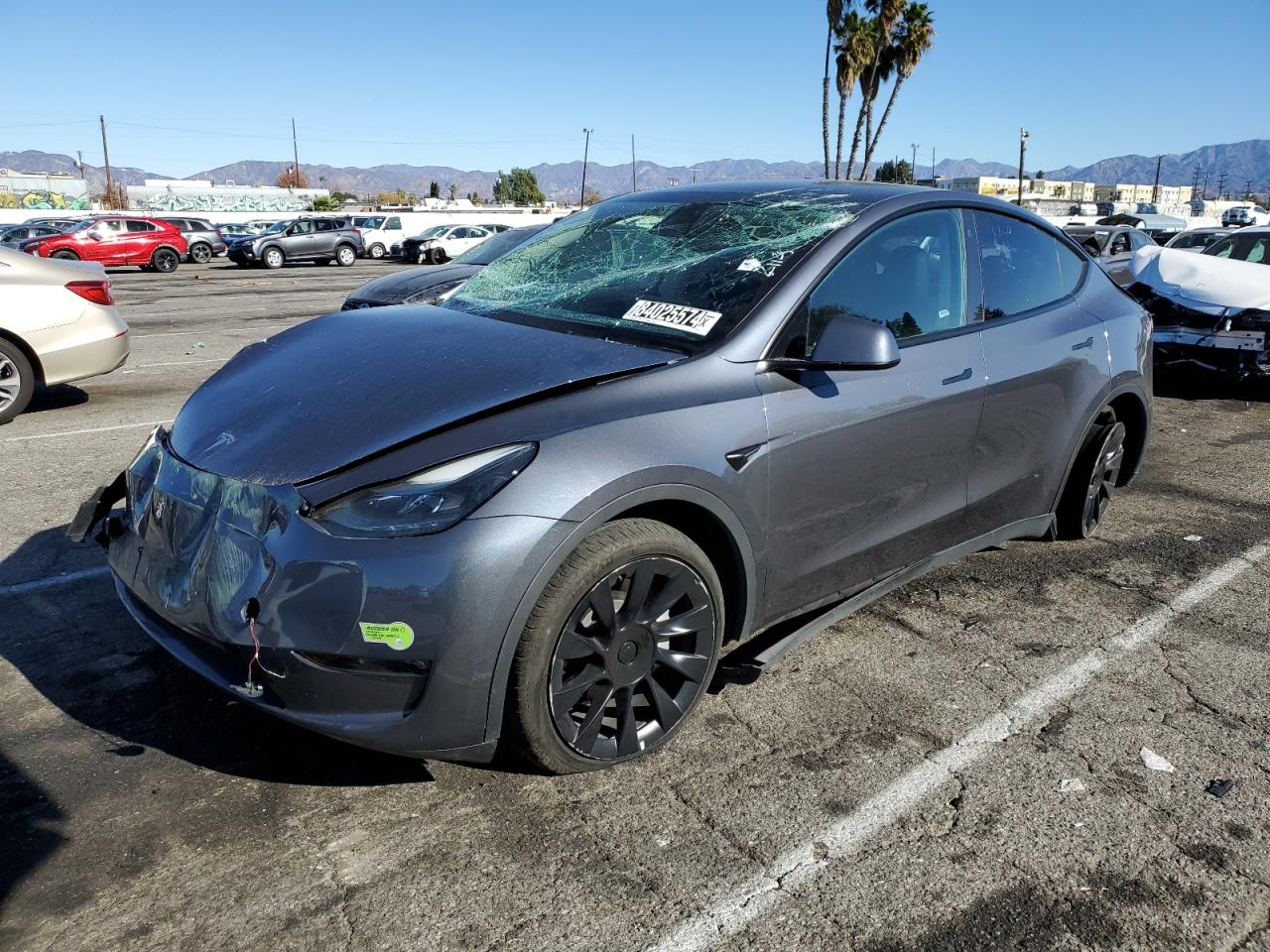 2023 Tesla Model Y VIN: 7SAYGDEE1PF637410 Lot: 84025574