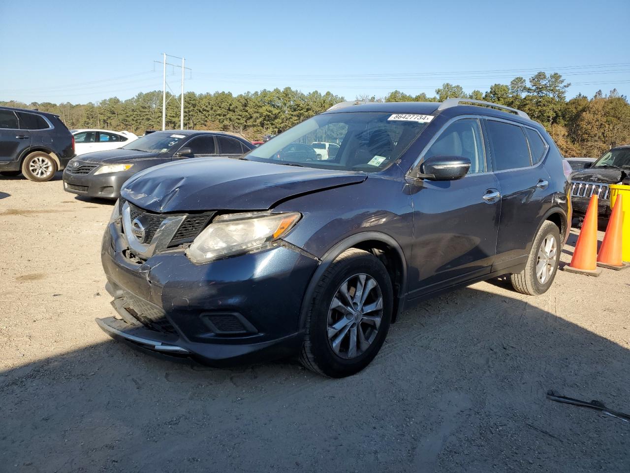 2015 Nissan Rogue S VIN: KNMAT2MT6FP551867 Lot: 86427734