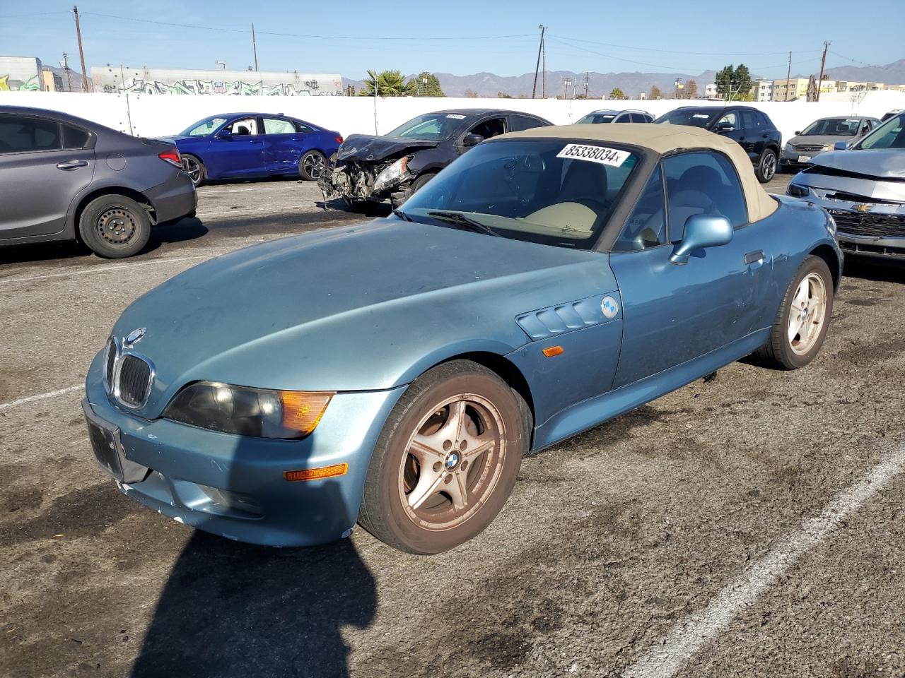 1997 BMW Z3 1.9 VIN: 4USCH7326VLB81104 Lot: 85338034