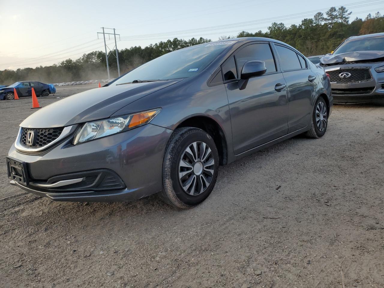 2013 Honda Civic Lx VIN: 2HGFB2F55DH587009 Lot: 85003584