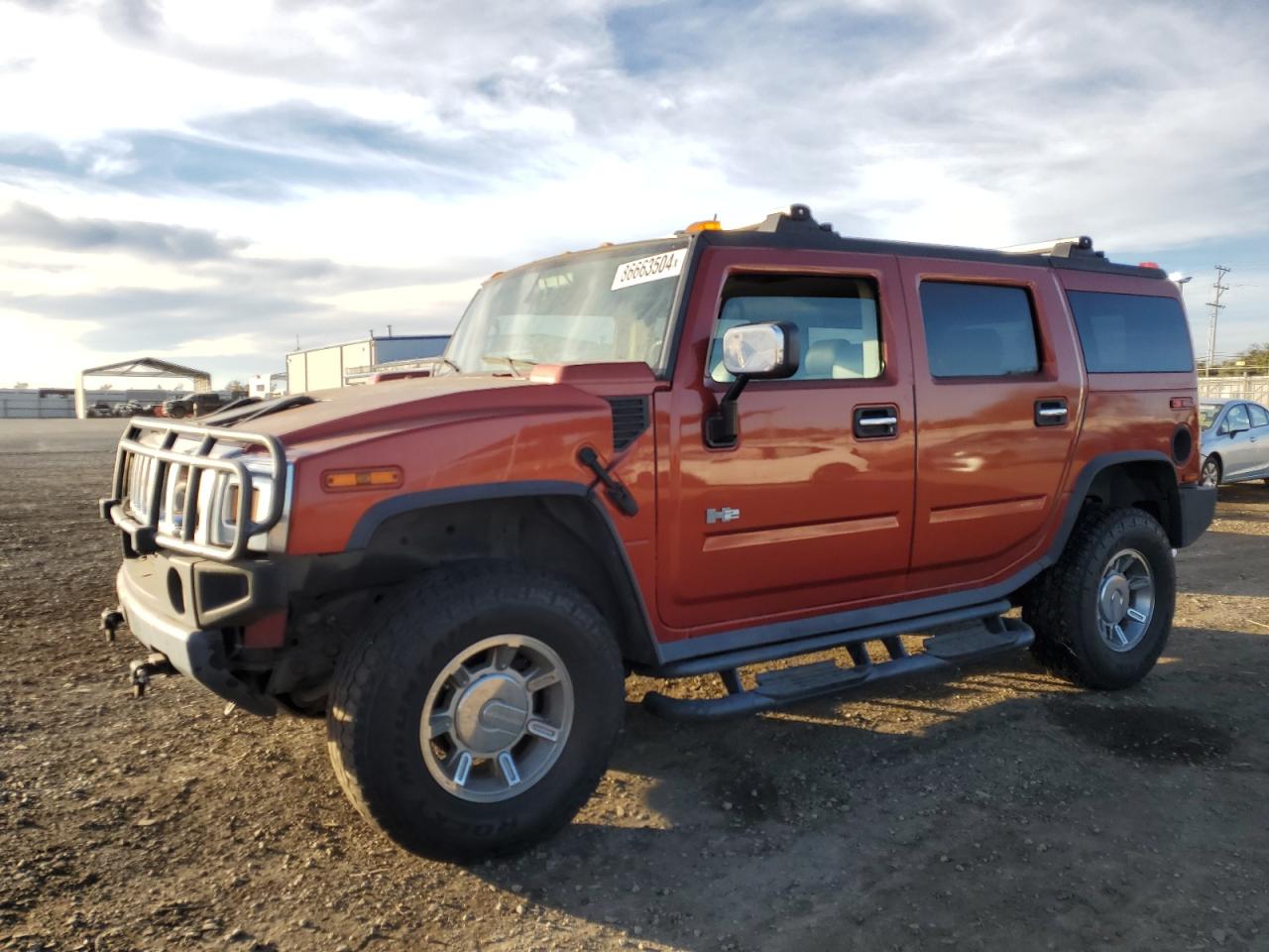 2003 Hummer H2 VIN: 5GRGN23U93H105182 Lot: 86663504