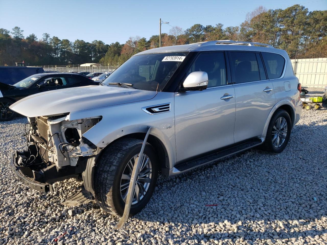 2020 Infiniti Qx80 Luxe VIN: JN8AZ2NF3L9704443 Lot: 82793914