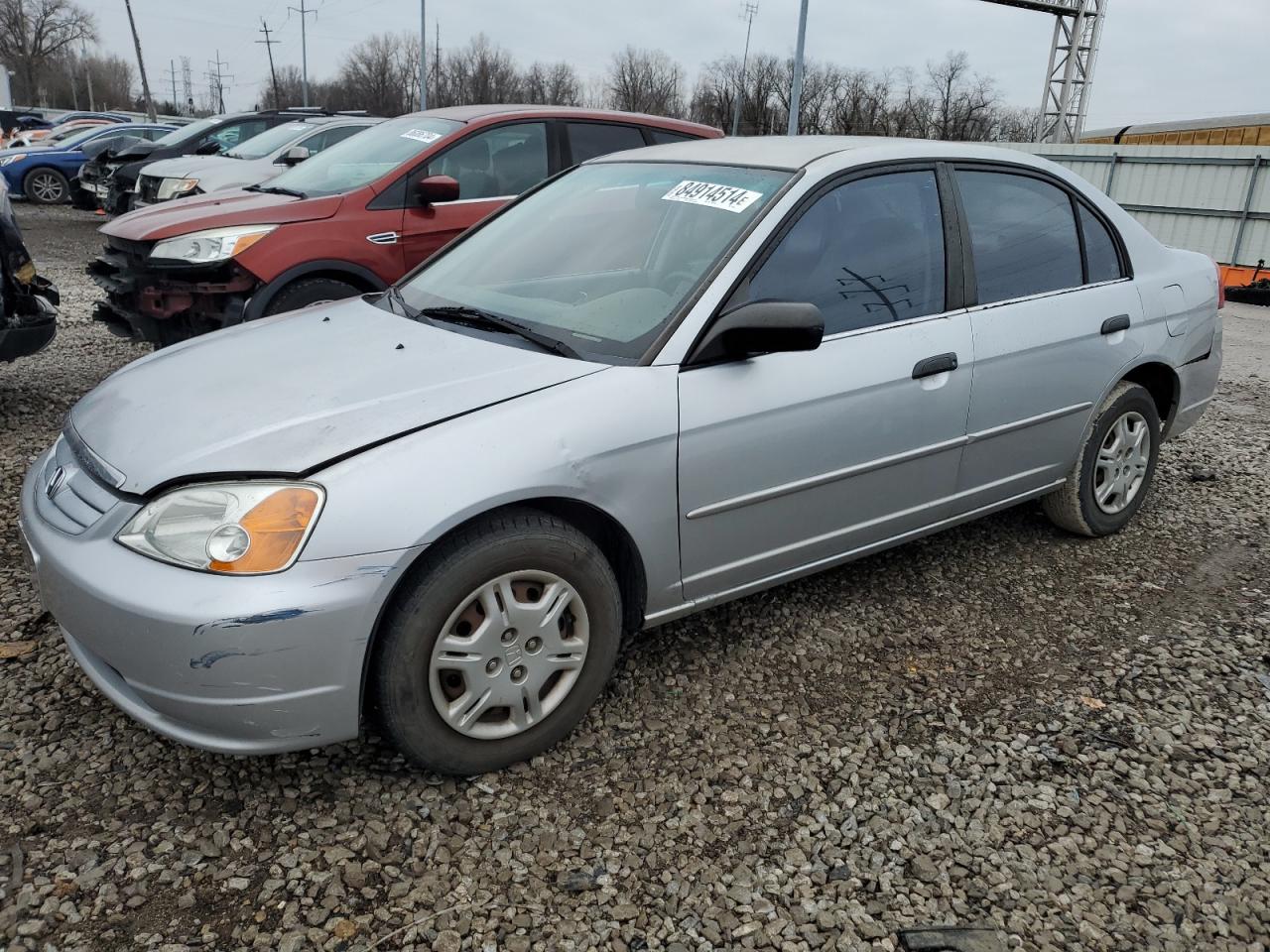 2001 Honda Civic Lx VIN: 2HGES16501H567848 Lot: 84914514