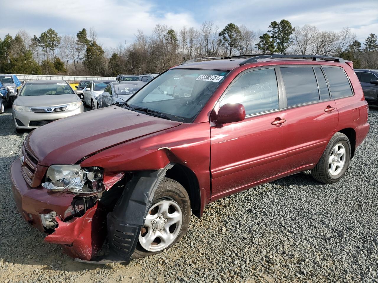 2007 Toyota Highlander VIN: JTEGD21A270169187 Lot: 85502734