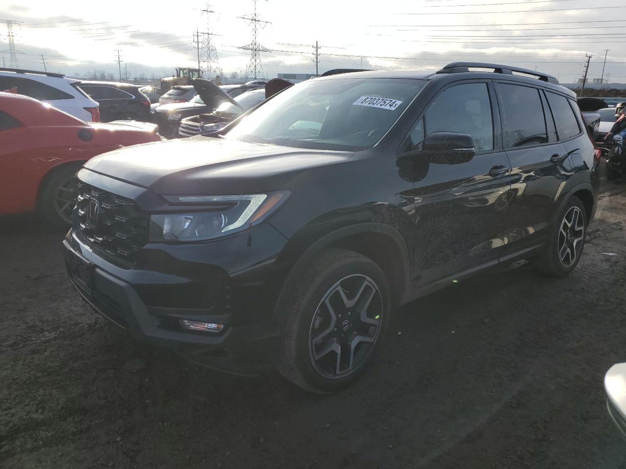 2022 Honda Passport Elite VIN: 5FNYF8H04NB014741 Lot: 87037574