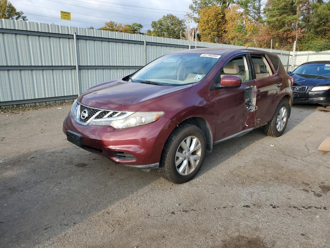 2011 Nissan Murano S VIN: JN8AZ1MU9BW061641 Lot: 83796094