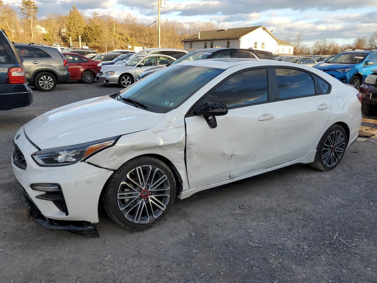 2021 Kia Forte Gt VIN: 3KPF44ACXME410722 Lot: 86247654