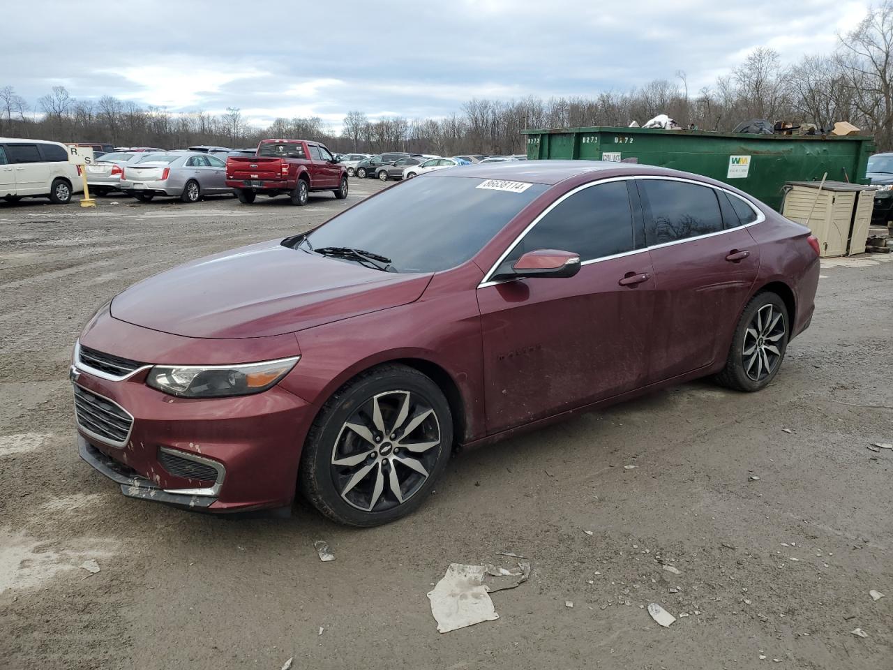 2016 Chevrolet Malibu Lt VIN: 1G1ZF5SX1GF253082 Lot: 86638114