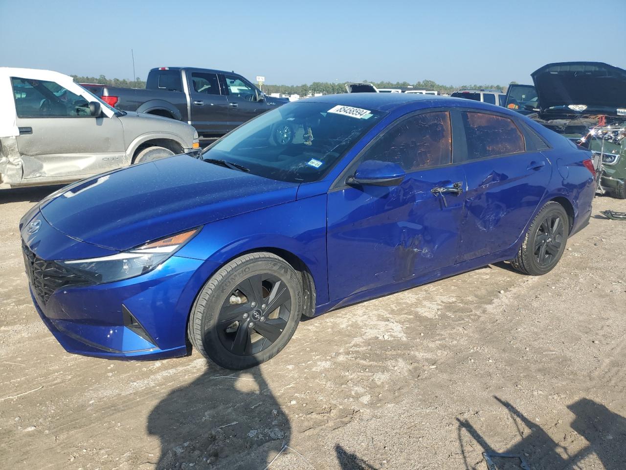 2021 Hyundai Elantra Blue VIN: KMHLM4AJ4MU006801 Lot: 85458594