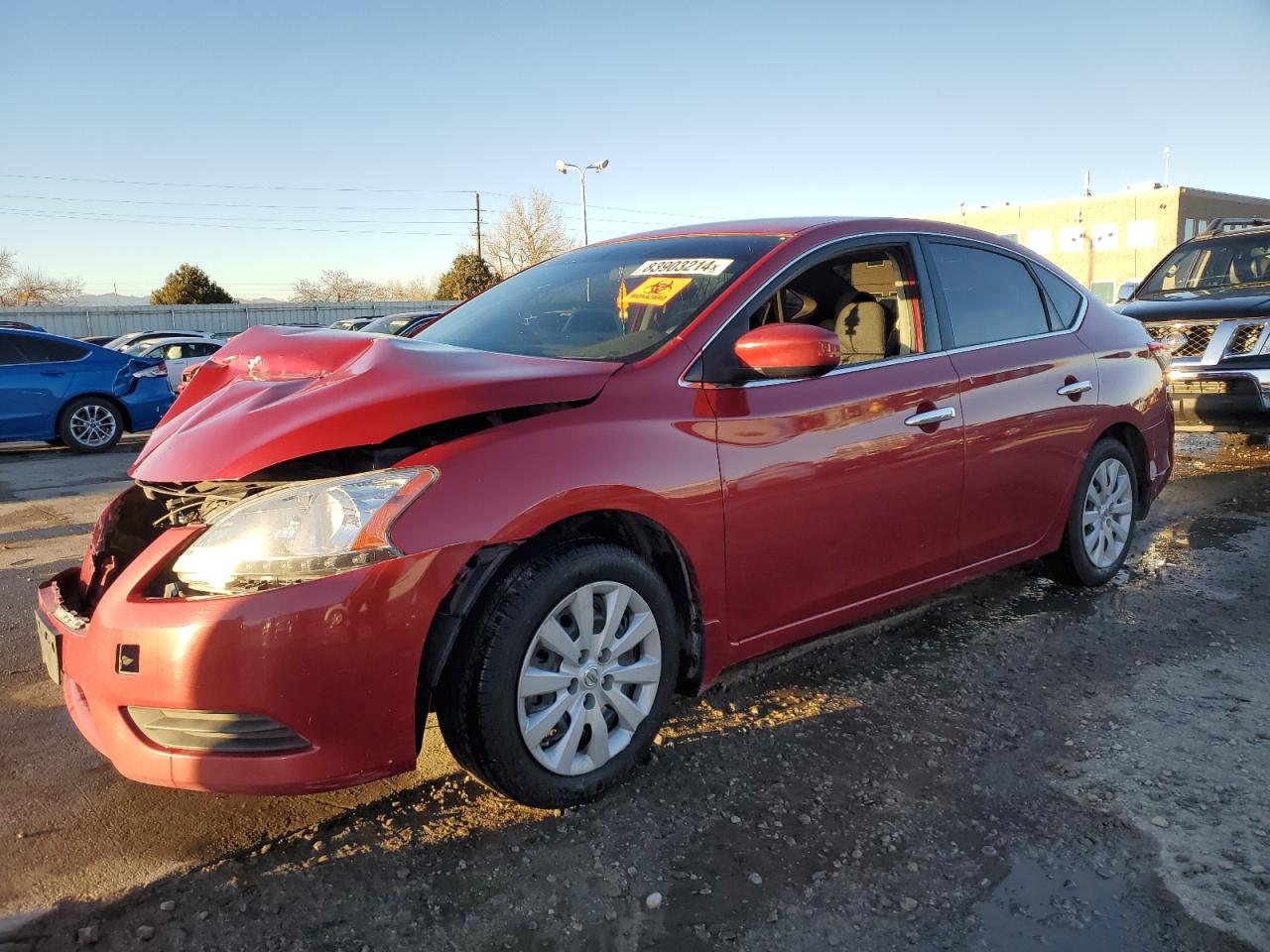 2013 Nissan Sentra S VIN: 3N1AB7AP6DL619992 Lot: 83903214