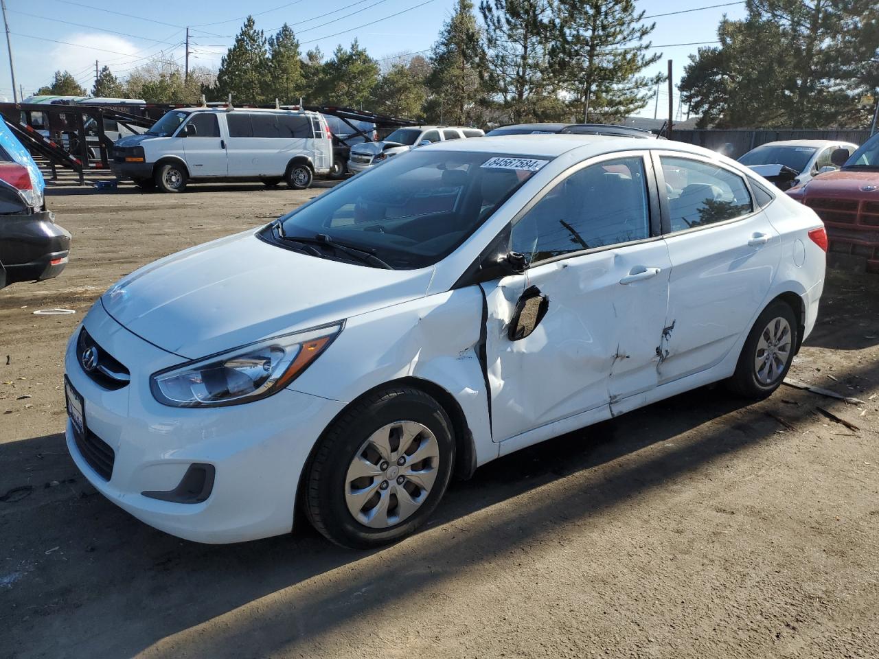 2016 Hyundai Accent Se VIN: KMHCT4AE9GU974077 Lot: 84567584