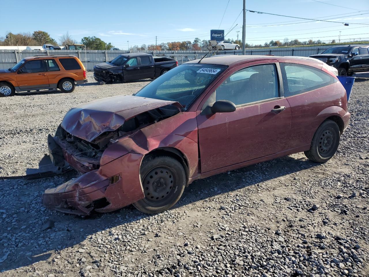 2007 Ford Focus Zx3 VIN: 1FAHP31N77W125049 Lot: 84849654