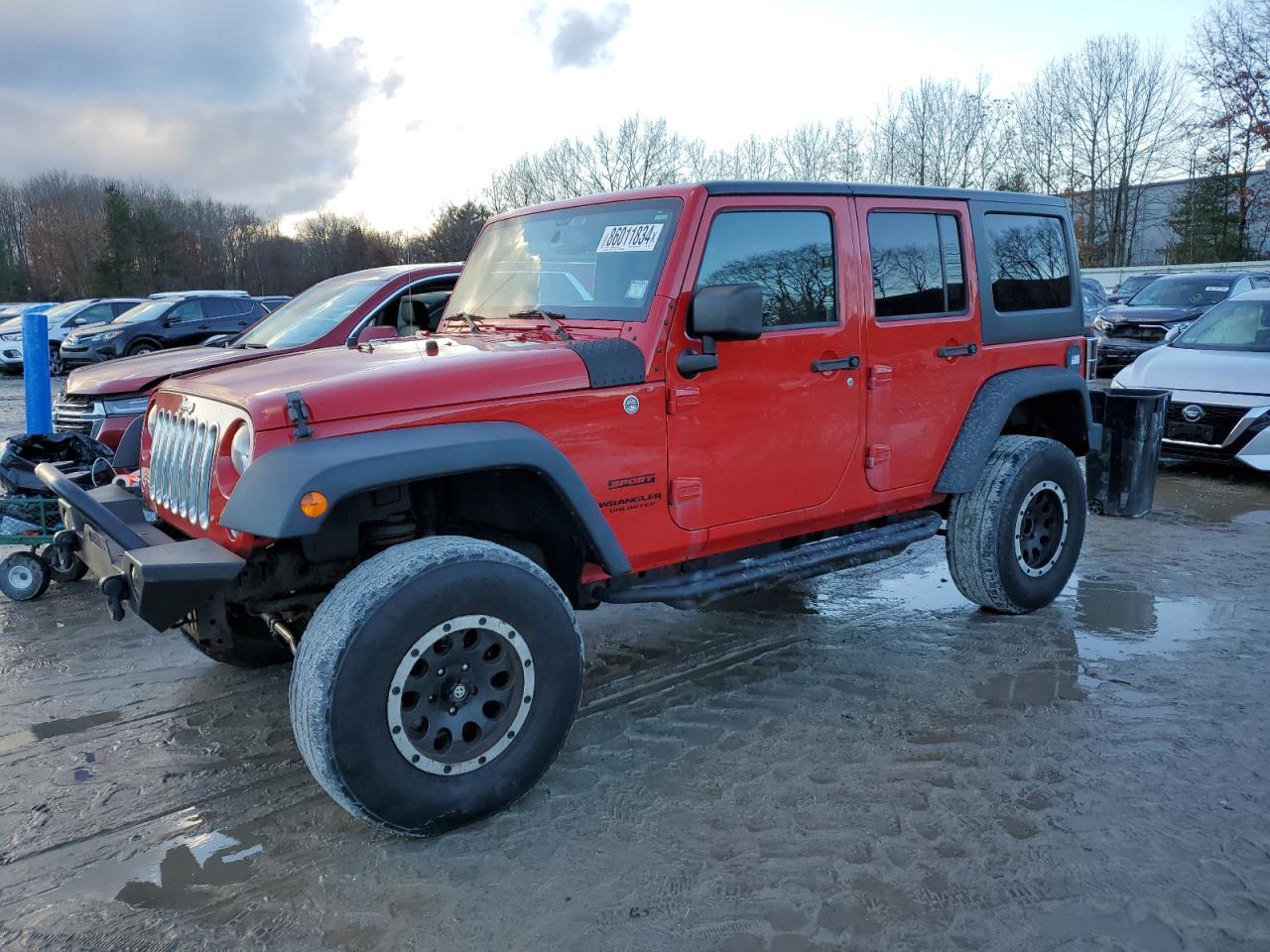 2014 Jeep Wrangler Unlimited Sport VIN: 1C4BJWDG5EL134637 Lot: 86011834