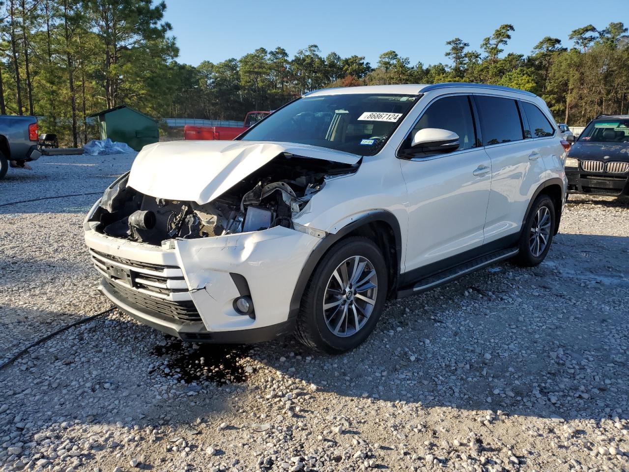 2019 Toyota Highlander Se VIN: 5TDKZRFH1KS552431 Lot: 86867124