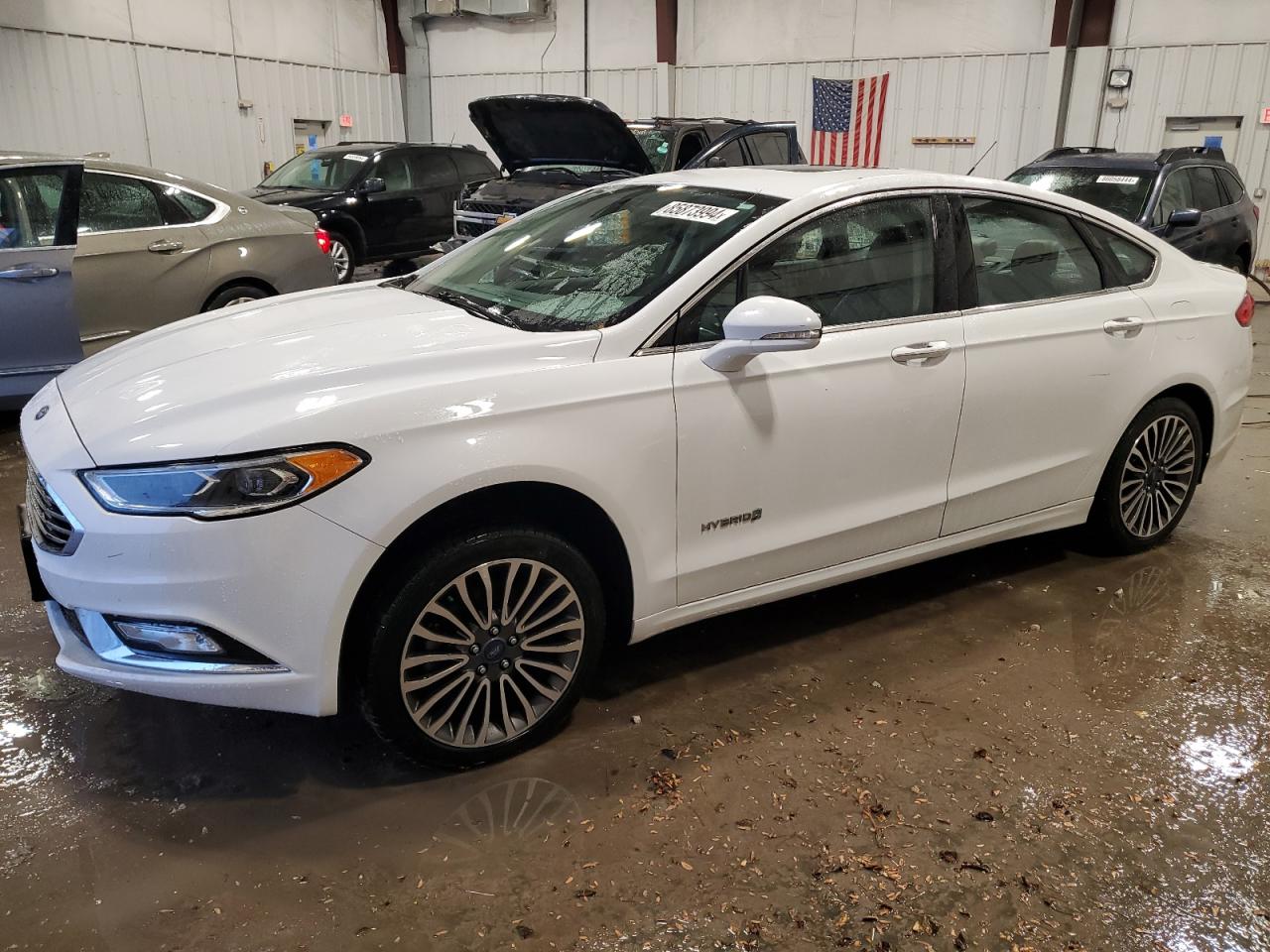 2017 Ford Fusion Titanium Hev VIN: 3FA6P0RU2HR323107 Lot: 85873994