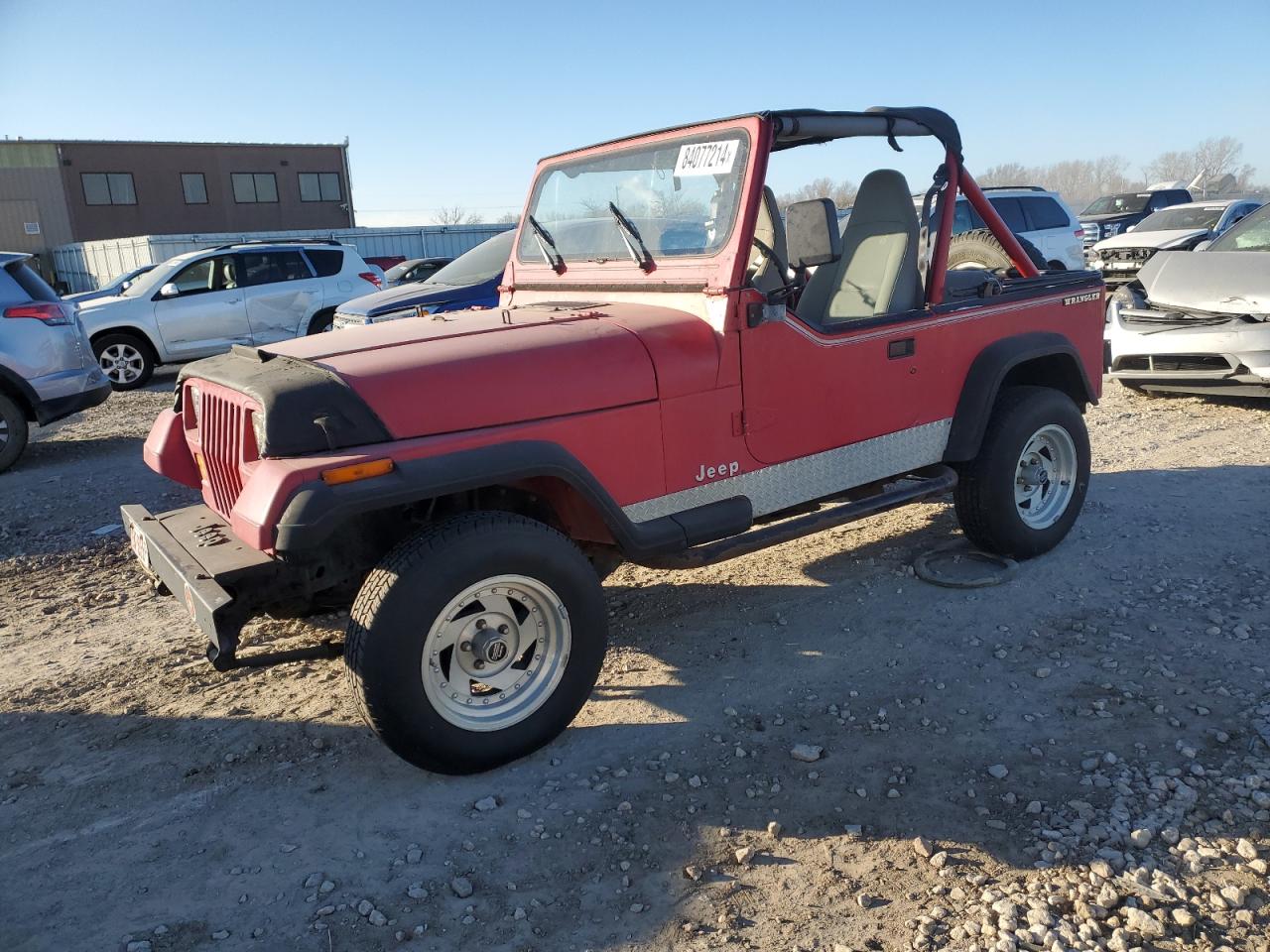 1991 Jeep Wrangler / Yj S VIN: 2J4FY19P6MJ107521 Lot: 84077214