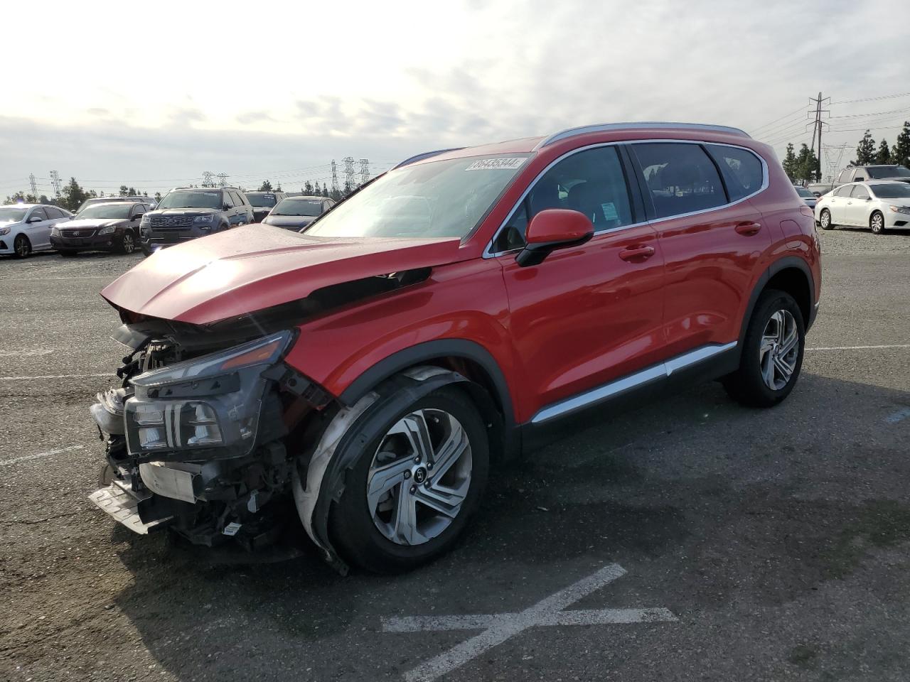 2021 Hyundai Santa Fe Sel VIN: 5NMS24AJ9MH362660 Lot: 86435344